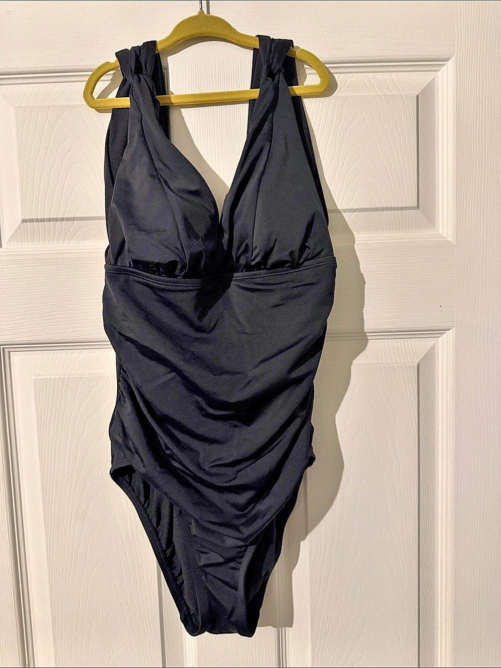 Time and Tru Black One-Piece Swimsuit Size Small